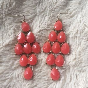 Coral Jewel Earrings